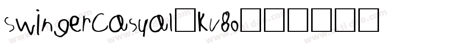 SwingerCasual-KV8o字体转换