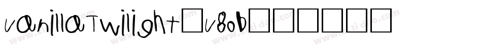 VanillaTwilight-V8o6字体转换