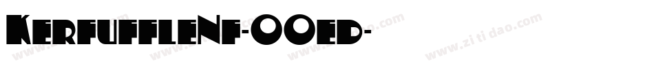 KerfuffleNf-OOed字体转换