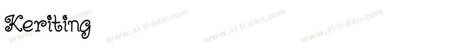 Keriting字体转换