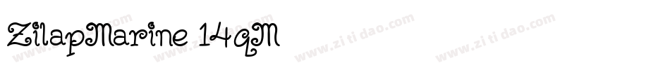 ZilapMarine-14qM字体转换