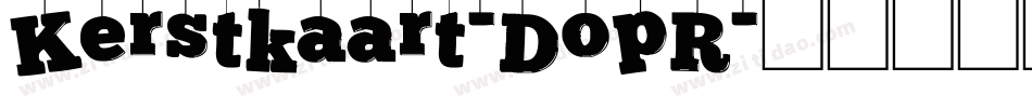 Kerstkaart-DopR字体转换