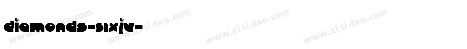 Diamonds-51XJV字体转换