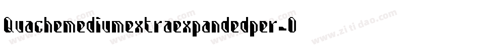 Quachemediumextraexpandedper-OVq84字体转换