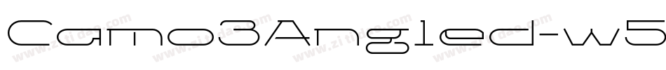 Camo3Angled-w5O9字体转换
