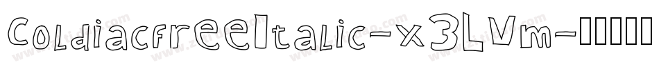 ColdiacfreeItalic-x3LVm字体转换