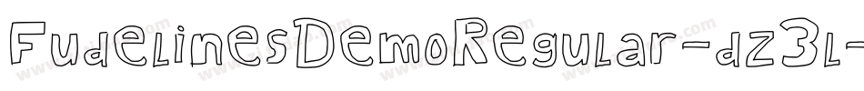 FudelinesDemoRegular-dz3l字体转换