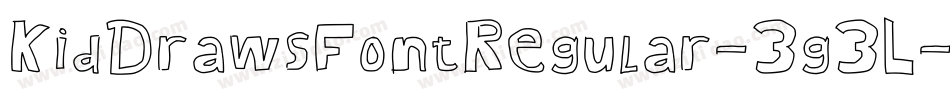 KidDrawsFontRegular-3g3L字体转换