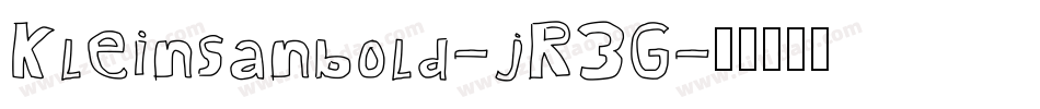 Kleinsanbold-jR3G字体转换