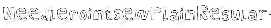 NeedlepointsewPlainRegular-KO3l字体转换