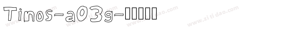 Tinos-aO3g字体转换
