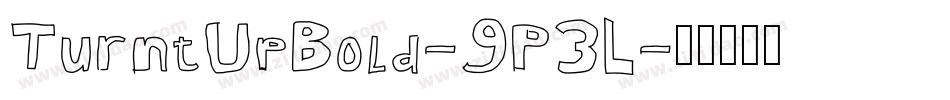 TurntUpBold-9P3L字体转换