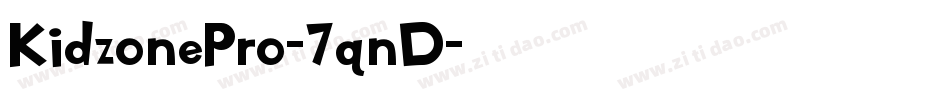 KidzonePro-7qnD字体转换