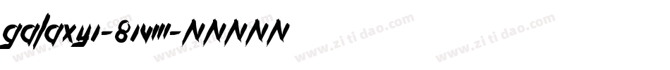 Galaxy1-81vM字体转换