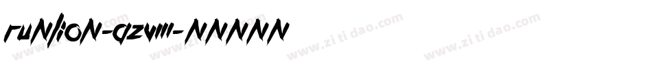Runlion-aZVm字体转换