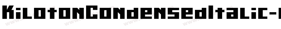 KilotonCondensedItalic-eell字体转换