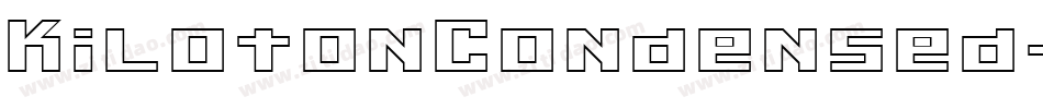 KilotonCondensed-478l字体转换