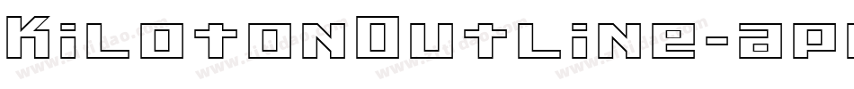 KilotonOutline-apem字体转换