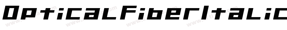 OpticalFiberItalic-7G64字体转换