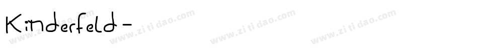 Kinderfeld字体转换