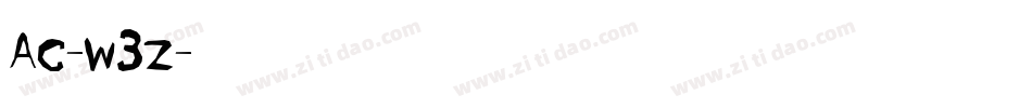 Ac-w3z字体转换