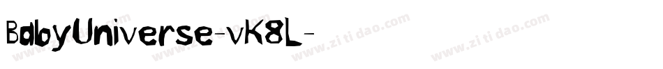 BabyUniverse-vK8L字体转换