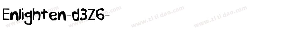 Enlighten-d3Z6字体转换