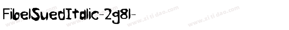 FibelSuedItalic-2g8l字体转换