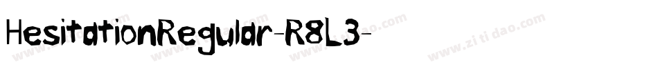 HesitationRegular-R8L3字体转换