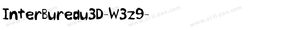 InterBureau3D-W3z9字体转换