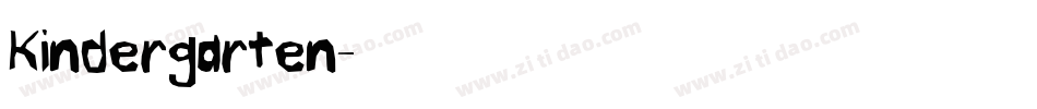 Kindergarten字体转换
