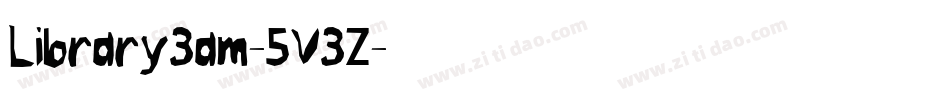 Library3am-5V3Z字体转换