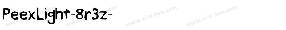 PeexLight-8r3z字体转换