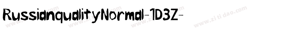 RussianqualityNormal-1D3Z字体转换