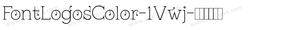 FontLogosColor-1Vwj字体转换