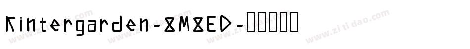Kintergarden-8M8ED字体转换