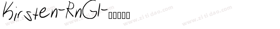 Kirsten-RnGl字体转换