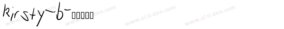 kirsty_b字体转换