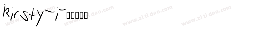 kirsty_i字体转换