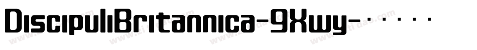 DiscipuliBritannica-9Xwy字体转换