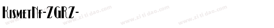 KismetNf-ZGRZ字体转换