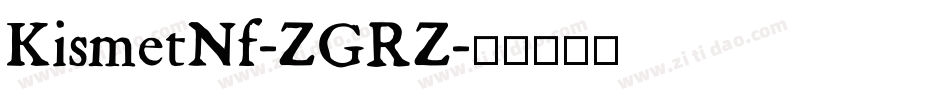 KismetNf-ZGRZ字体转换