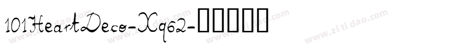 101HeartDeco-Xq62字体转换