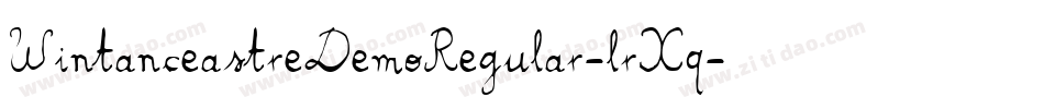 WintanceastreDemoRegular-lrXq字体转换