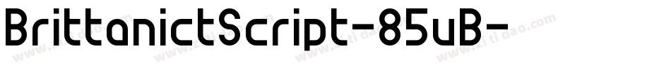BrittanictScript-85vB字体转换