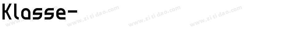 Klasse字体转换