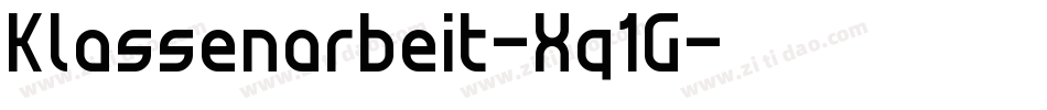 Klassenarbeit-Xq1G字体转换