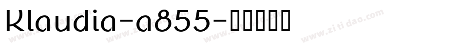 Klaudia-a855字体转换