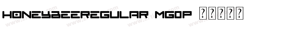 Honeybeeregular-MG0p字体转换