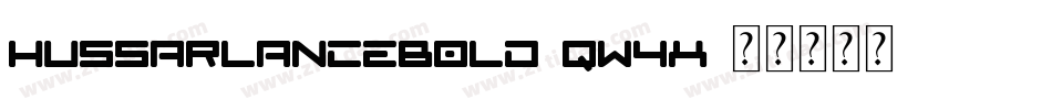 HussarlanceBold-qW4x字体转换